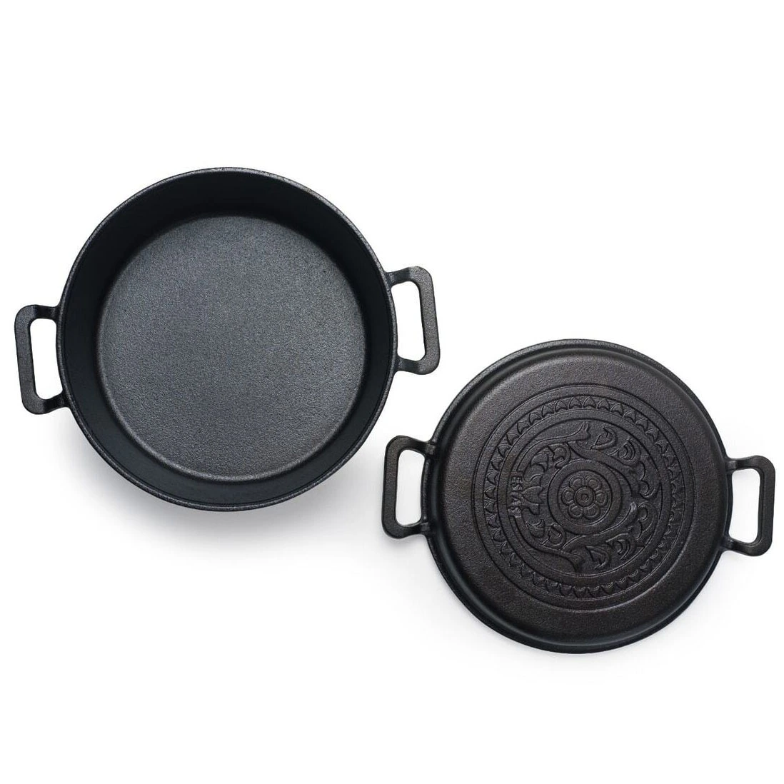 Kapaklı Kaplamasız Döküm Güveç Tencere Çap 24 Derinlik 10 Cm - Görsel 5